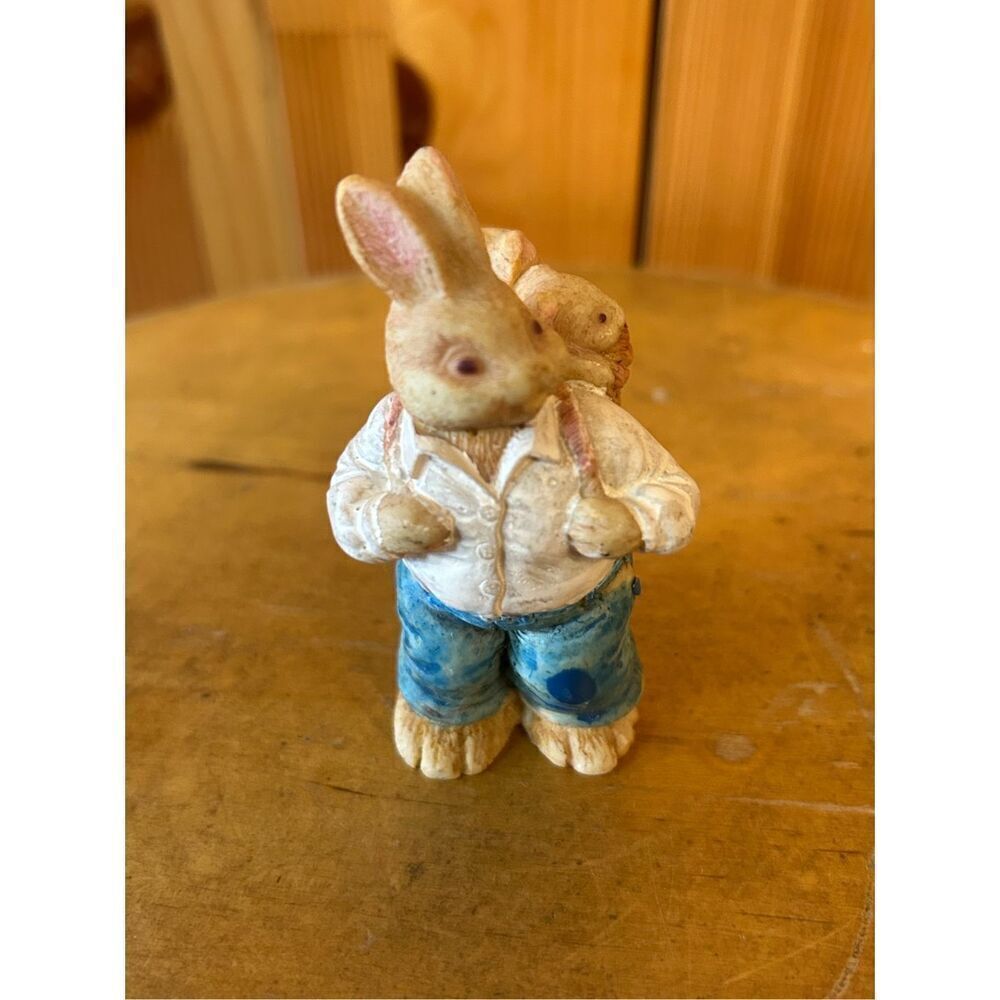 Bunny Gardens Gala Limited Edition Carrots In A Bucket Easter Rabbit Figurine (8